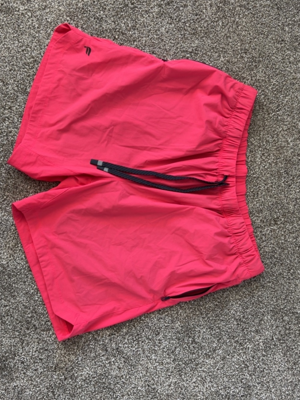 Fabletics men’s Hot Pink Athletic Shorts with Elastic Waist